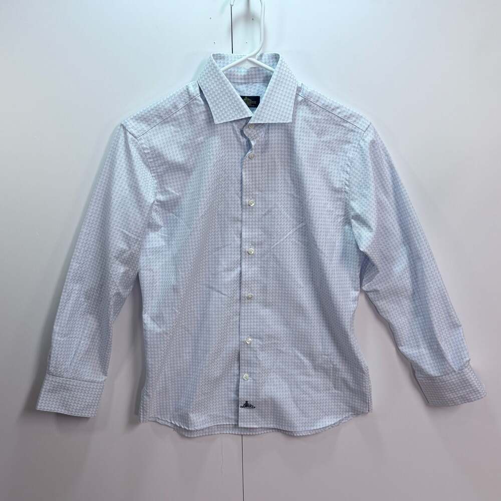 Holland & Sherry Savile Row Bespoke Dress Shirt Custom Size M